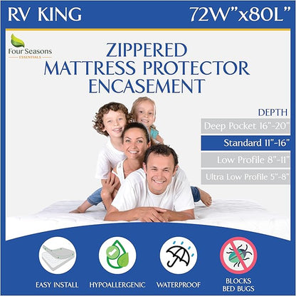 RV King Zippered Mattress Protector by FourSeasonsEssentials