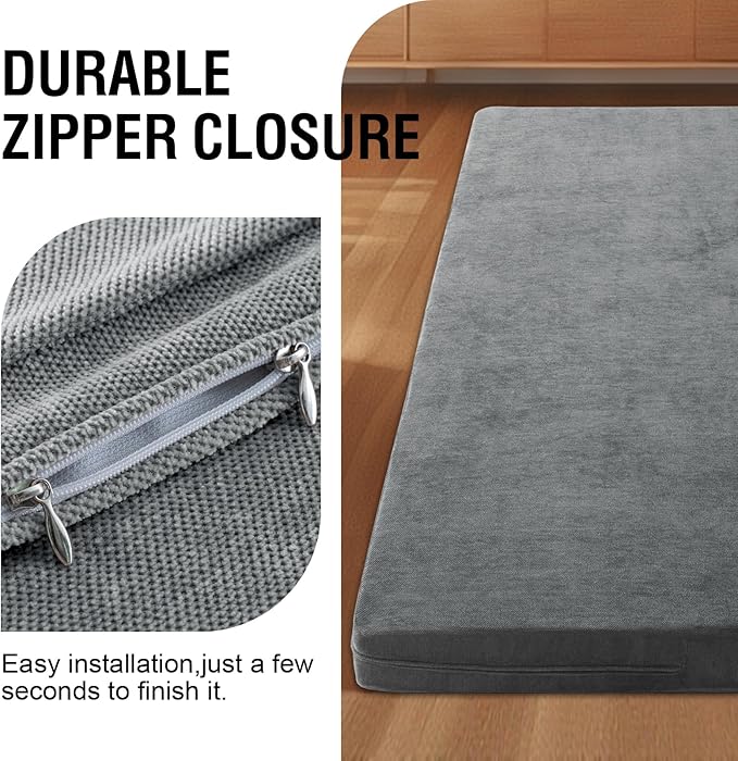 H.VERSAILTEX Twin Size Armless Futon Mattress Covers - Image 4