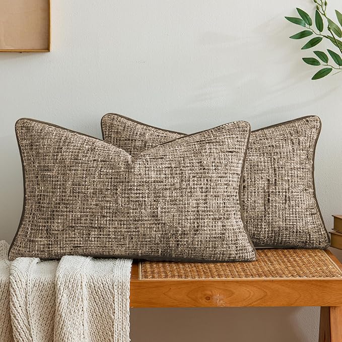 a moment Brown Reversible Pillow Covers 2 Pack by amoment
