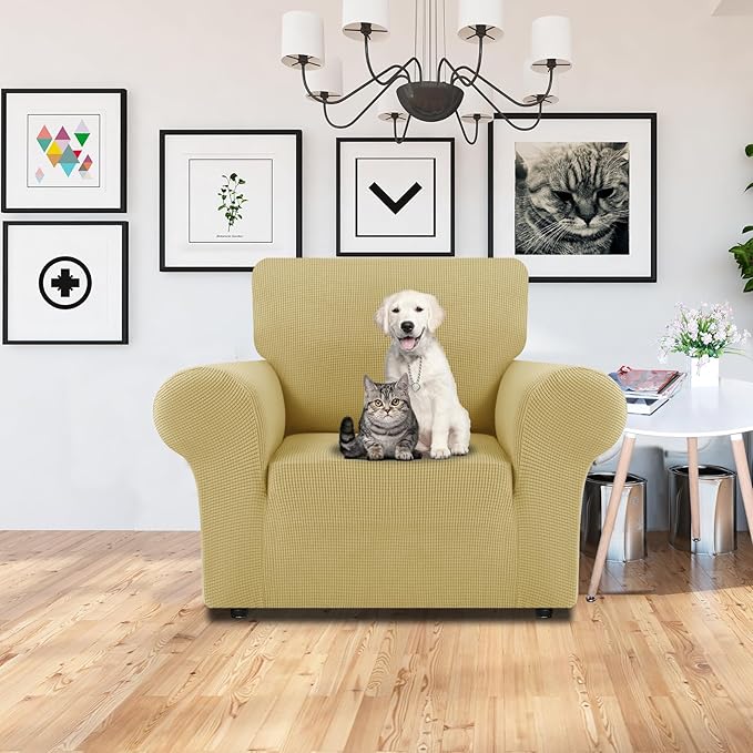 LURKA Stretch Chair Sofa Slipcovers 1 Piece Couch Covers - Image 2
