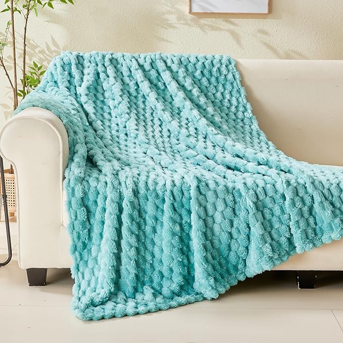NEWCOSPLAY Super Soft Throw Blanket Sage Green Premium Silky Flannel Fleece 3D - Image 8