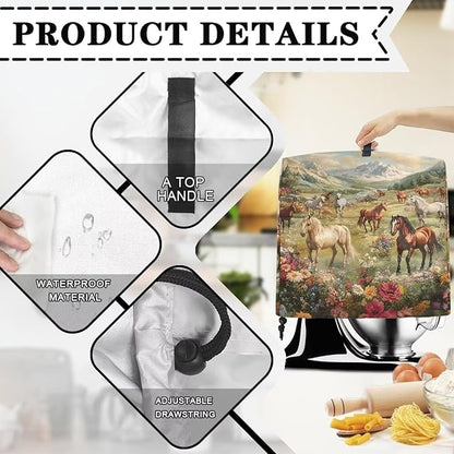 Horse Print Stand Mixer Cover - Image 7