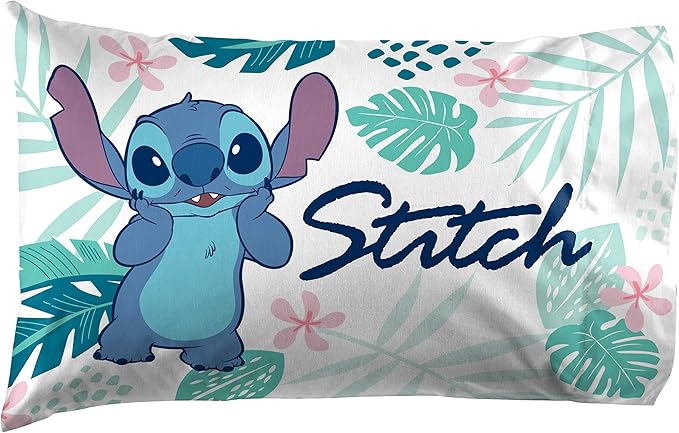 Jay Franco Disney Lilo & Stitch Misty Palm 1 Pack Pillowcase by JayFranco