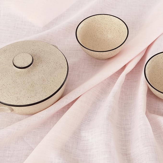 Solino Home Linen Pink Table Runner 108 Inches Long - Image 3