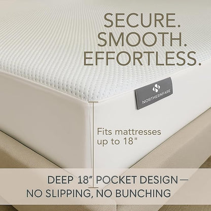 Queen Size Premium Mattress Protector | 100% Waterproof Tencel Cover | Cooling - Image 7