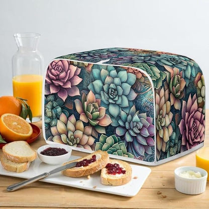 ZFRXIGN Succulent Plants Toaster Covers 4 Slice Wide Slot Dust Cover Case - Image 4