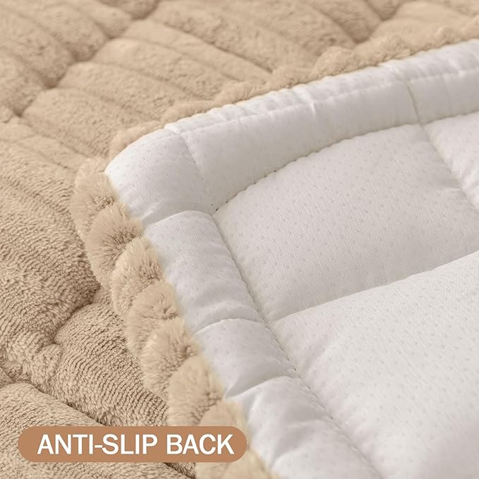 Smiry Couch Cover for Dogs Washable, Non Slip Fuzzy Pet Couch Covers for 3 - Image 8