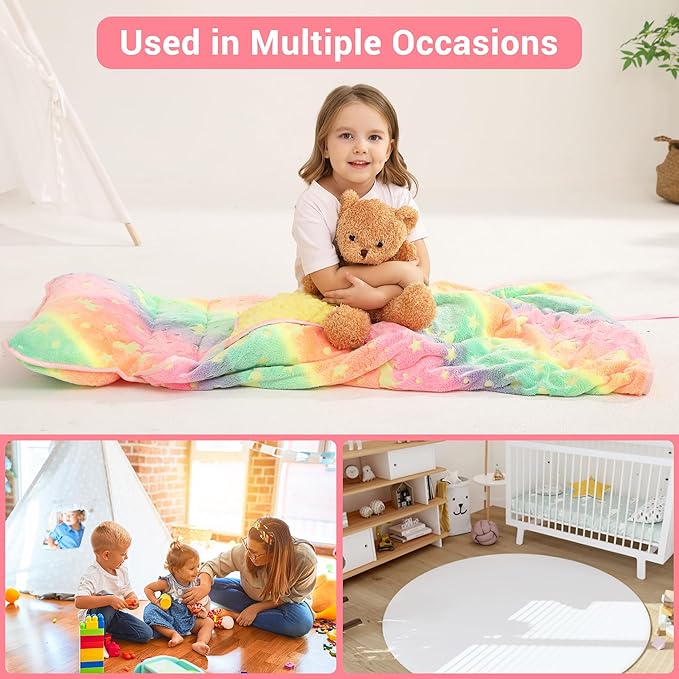 Toddler Nap Mat with Pillow and Blanket, Extra Large Rolled Napping Mats - Image 7