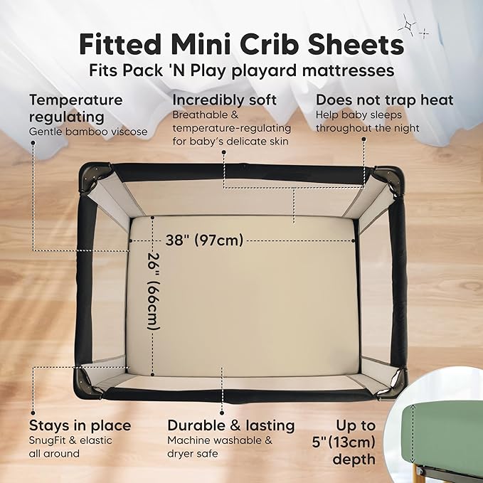 Pack and Play Sheets Fitted - Image 2