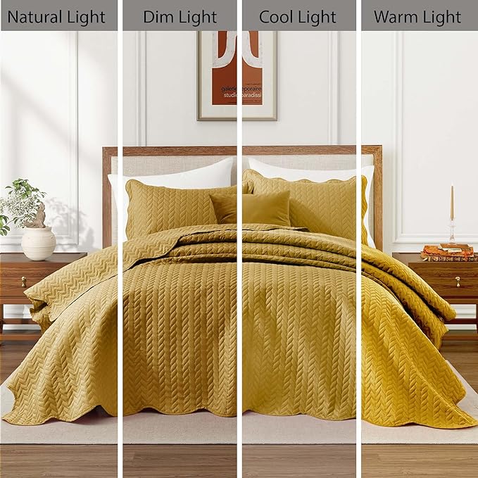 IR Imperial Rooms California King Quilt Bedding Set Size + 2 Pillow Shams - Image 9