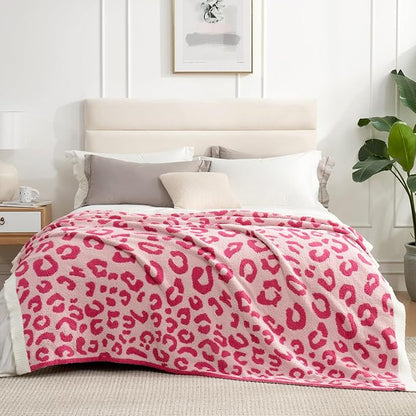 Snuggle Sac Ultra Soft Pink Leopard Blanket Twin Size - Image 3