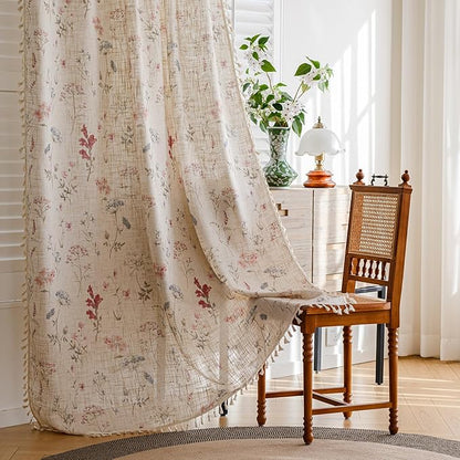ENJOYBRIDAL Floral 84 Inch Curtains by ENJOYBRIDAL
