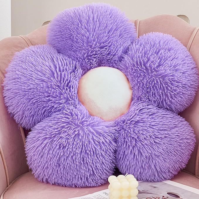 MorroMorn Flower Pillow Shaped Throw Pillows by MorroMorn