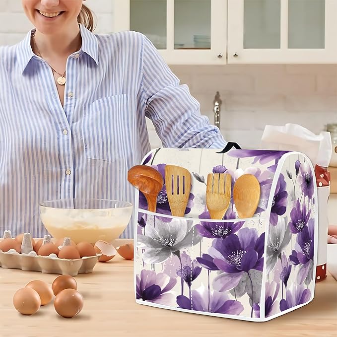 Mixer Dust Cover for 6-8 Qt Stand Mixer, Cloth Cover - Image 4