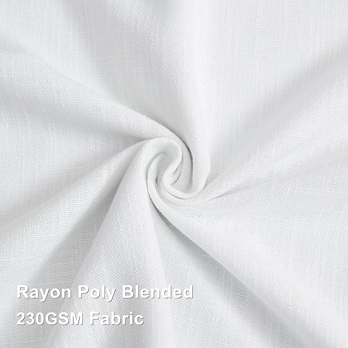 Vision Home White Pinch Pleated Full Blackout Curtains Thermal Insulated Window - Image 8