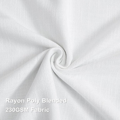 Vision Home White Pinch Pleated Full Blackout Curtains Thermal Insulated Window - Image 8
