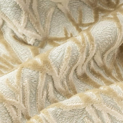 Yangest Beige Throw Pillow Cover Velvet Cushion Cover Branches Rectangular - Image 3