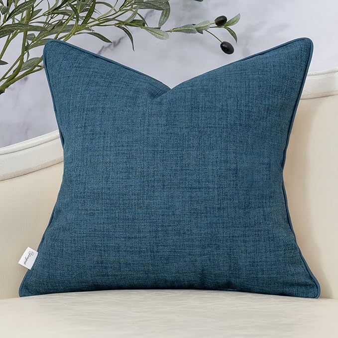 Yangest Patchwork Pillow Cover 18x18 Inch Luxury Cotton and Linen Cushion Cover - Image 2