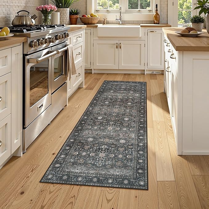 Collive Washable Runners Rug for Hallway, 2x6 Boho Kitchen Runner Rugs Non Slip - Image 5