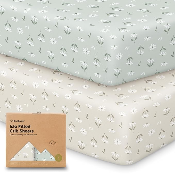 KeaBabies 2-Pack Baby Crib Sheets by KeaBabies