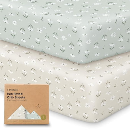 KeaBabies 2-Pack Baby Crib Sheets by KeaBabies