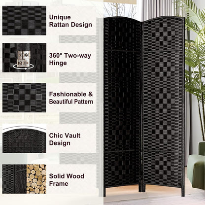 rhf room divider panel,partition room dividers,3panel privacy screen,black, side view