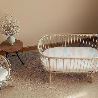 Muslin Bassinet Fitted Sheets, 2 Pack - Image 3