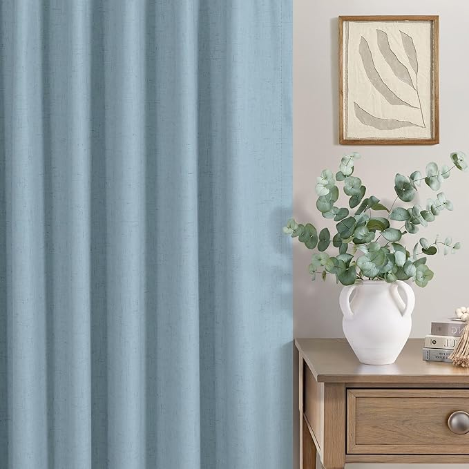 Total Blackout Linen Curtains 96 Inches Long - Image 7