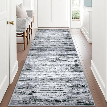 Modern Abstract Runner Rug 3x8 by lansny