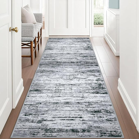 Modern Abstract Runner Rug 3x8 by lansny