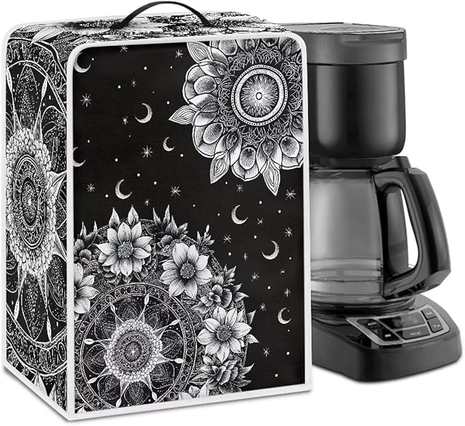 Mandala Sun Moon Coffee Machines Covers by PJHEQOXE