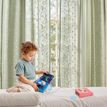 jinchan Winslow Sheer Curtains 63 Inch Length - Image 4