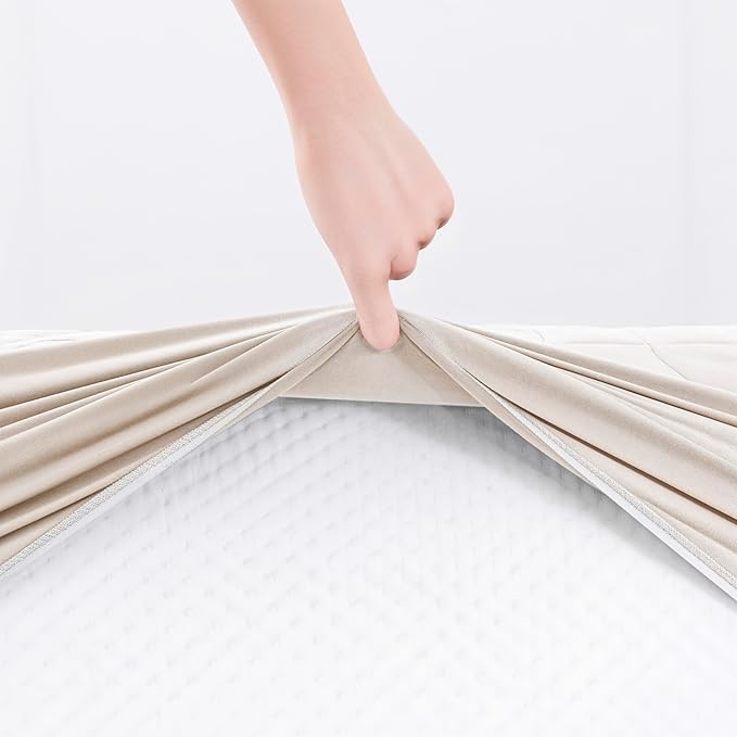 Hearth & Harbor 2 Pack California King Size Quilted Fitted Mattress Pad Cover - Image 8