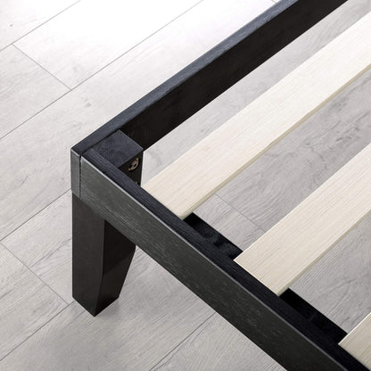mellow marley 14 inch solid wood platform bed, view 9