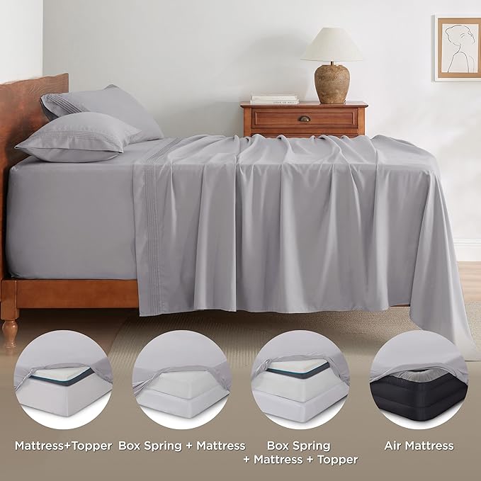 Bedsure Deep Pocket Twin Sheets Set - Image 8