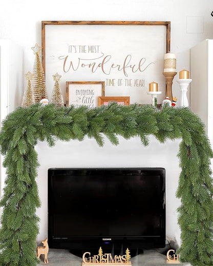 DearHouse 6Ft Artificial Pine Christmas Garland Winter Greenery Garland by DearHouse
