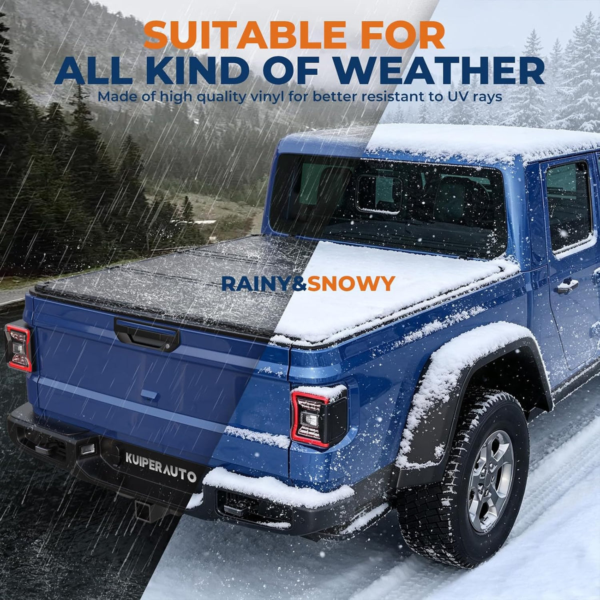 kuiperauto hard tri fold truck bed tonneau cover, package contents