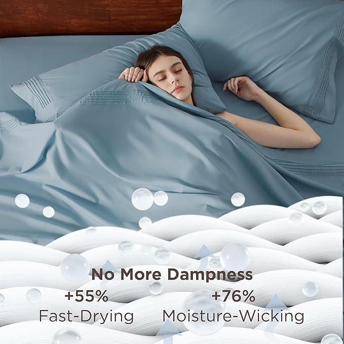 Bedsure Deep Pocket King Sheet Set - Image 3