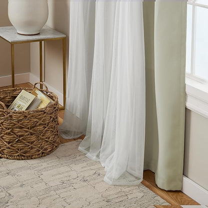 TOWN & COUNTRY LUXE Talia Double Layer Indoor Curtains, Sheer and Room - Image 7