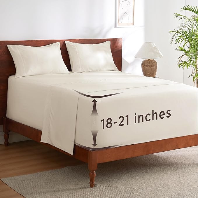 Bedsure Deep Pocket Queen Sheets Set by BEDSURE