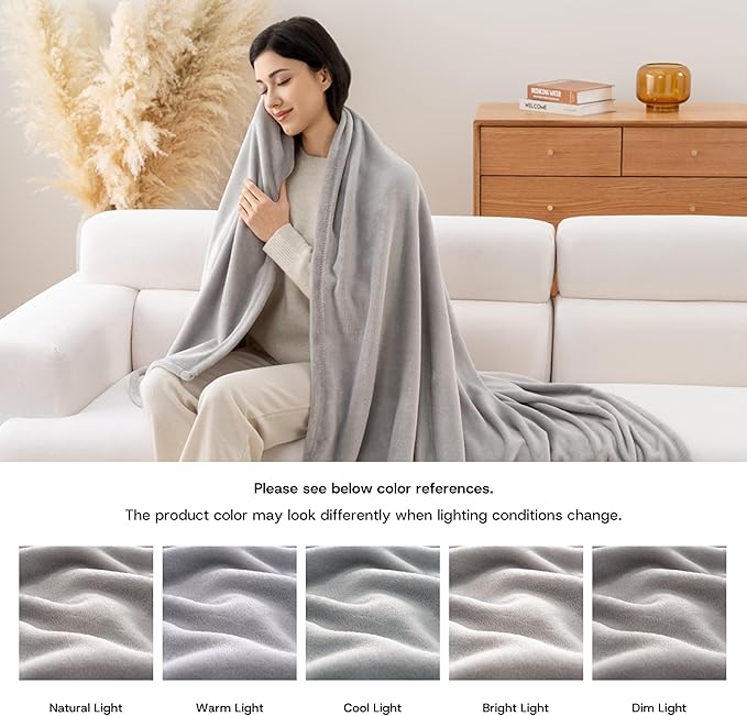 Luxury Fleece Warm Blanket, Soft Lightweight Velvety Plush Blanket - Image 7