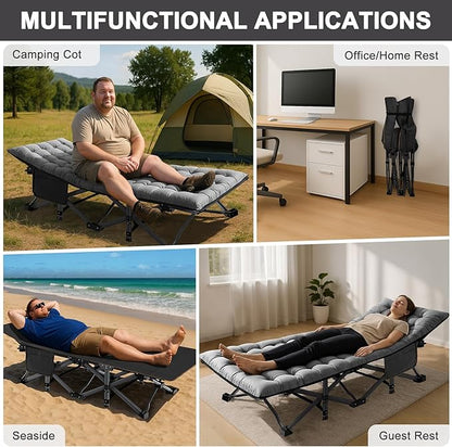 ABORON 2PK XXL Camping Cot for Adults 900LBS - Image 6