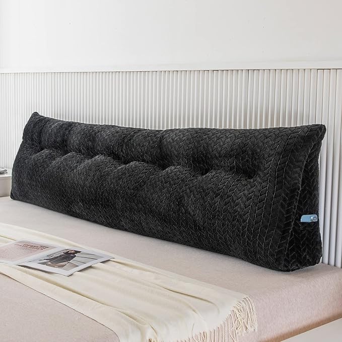 Large Bolster Triangular Headboard Wedge Backrest Positioning Support Bed Rest by ZOEMO