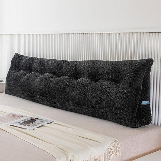 Large Bolster Triangular Headboard Wedge Backrest Positioning Support Bed Rest by ZOEMO