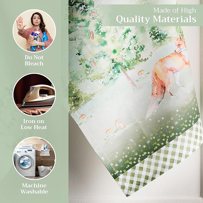 Maison d' Hermine Kitchen Towels Set of 3 100% Cotton 20" x 27.5" Reusable - Image 3