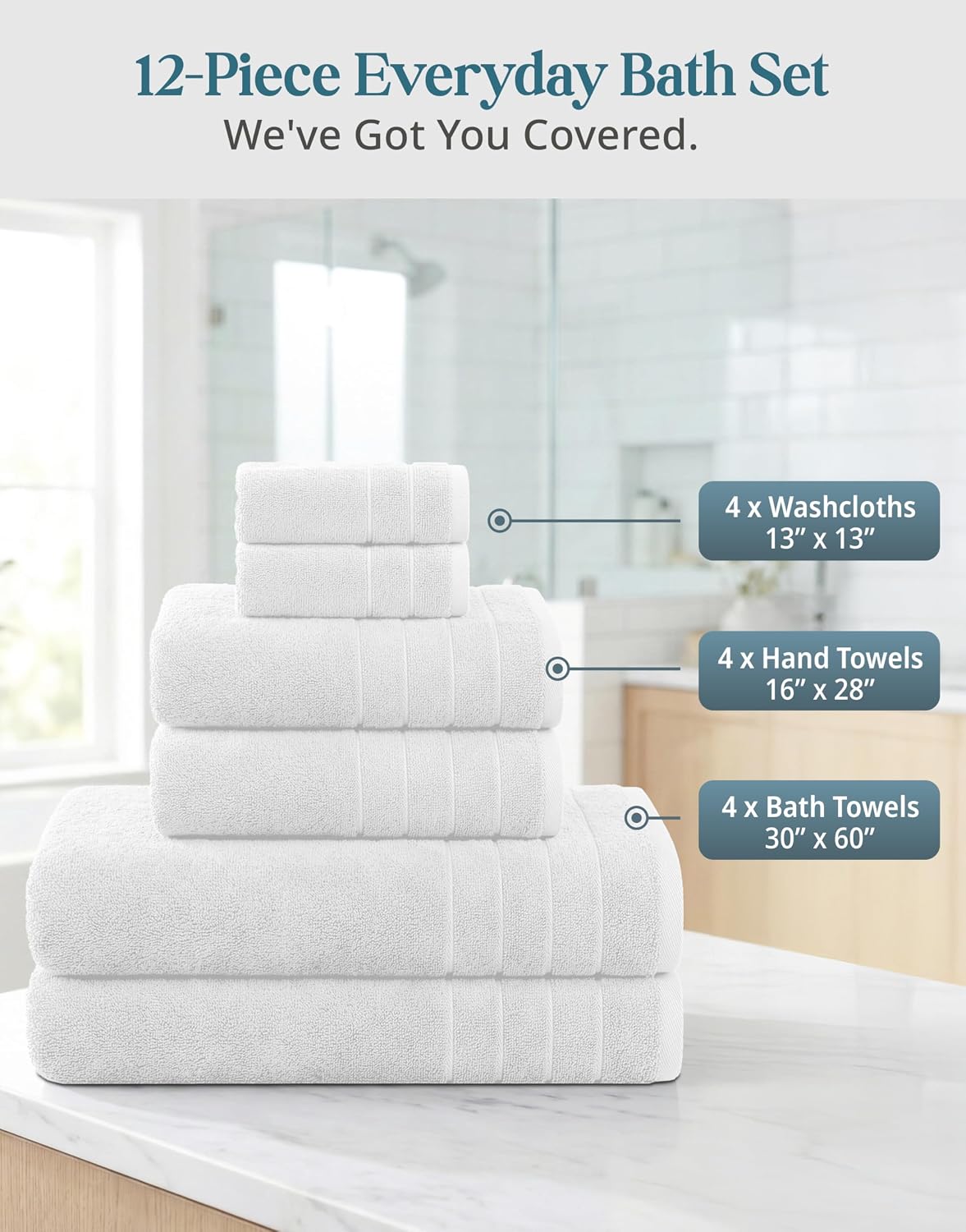 casa platino bath towel set 100% cotton 12, close-up detail