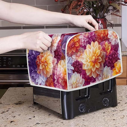 Bright Floral Blender Dust Cover Toaster Cover Boho Mandala Floral 4 Slice - Image 5
