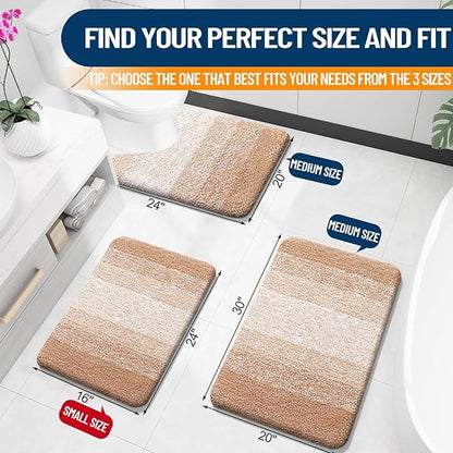 OLANLY Bathroom Rugs Mat 30x20, Extra Soft Absorbent Microfiber Bath Rugs - Image 2