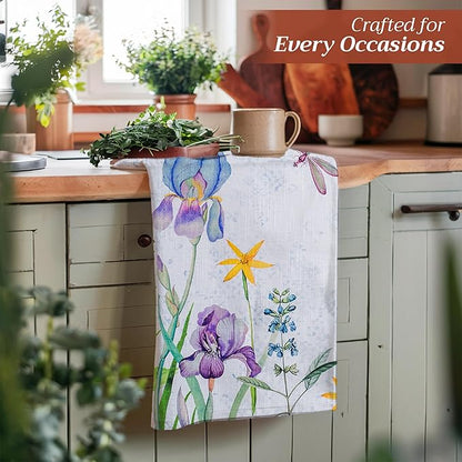 Maison d' Hermine Kitchen Towels Set of 3 100% Cotton 27.50" x 20" Reusable - Image 5