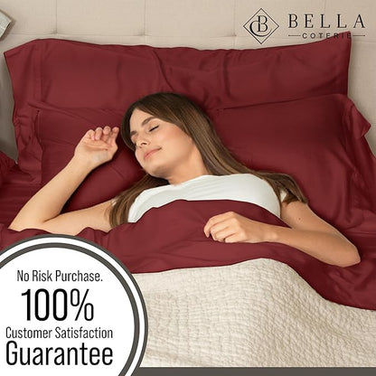 Bella Coterie Luxury Bamboo Viscose Full Size Sheet Set | 100% Organically - Image 3